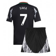 Arsenal Bukayo Saka #7 Bortedraktsett Barn 2024-25 Kortermet (+ korte bukser)